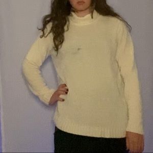 Cherokee White Fleece Turtleneck